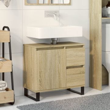Vidaxl vidaXL Kopalniška omarica sonoma hrast 65x33x60 cm