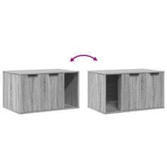 Vidaxl Omara za mačje stranišče siva sonoma 80x50x45 cm inž. les