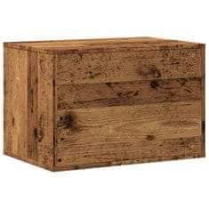 Vidaxl Omara za mačje stranišče starinski les 60x40x40 cm inž. les