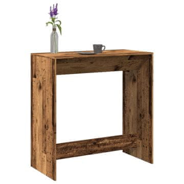 Vidaxl vidaXL Barska miza, starinski les, 102x50x103,5 cm
