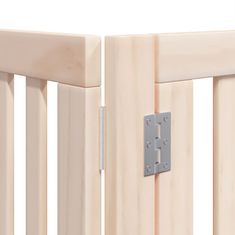 Vidaxl Ograda za pse z vrati zložljiva 12 panelov 960 cm topolovina