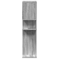 Vidaxl Pregrada s knjižno omaro siva sonoma 92x29x112 cm inž. les