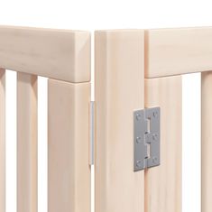 Vidaxl Ograda za pse z vrati zložljiva 10 panelov 800 cm topolovina