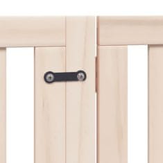Vidaxl Ograda za pse z vrati zložljiva 12 panelov 960 cm topolovina