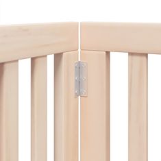 Vidaxl Ograda za pse z vrati zložljiva 12 panelov 600 cm topolovina