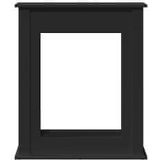 Vidaxl Okvir za kamin črn 75x20x87,5 cm inženirski les