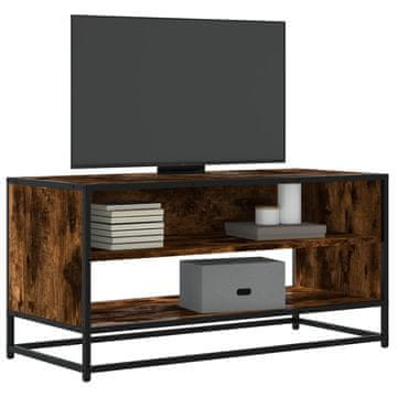 Vidaxl vidaXL TV stojalo dimljeno hrastovo 91x40x46 cm