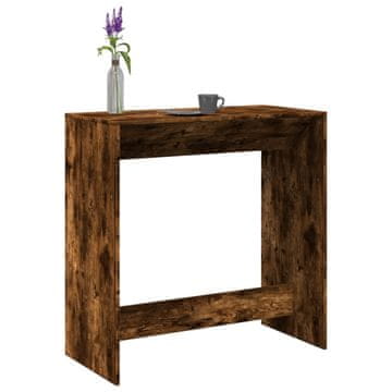 Vidaxl vidaXL Barska miza dimljen hrast 102x50x103,5 cm