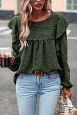 OMG! Ženska bluza Dorthe temno zelena M