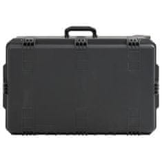Vidaxl Prenosni letalski kovček črn 79,5x51,5x30,5 cm PP