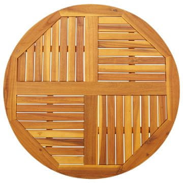 shumee vidaXL Mizna plošča Ø90x2,2 cm okrogla trdna akacija