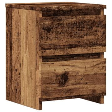Vidaxl vidaXL Nočna omarica, starinski les 30x30x40 cm, material na osnovi lesa
