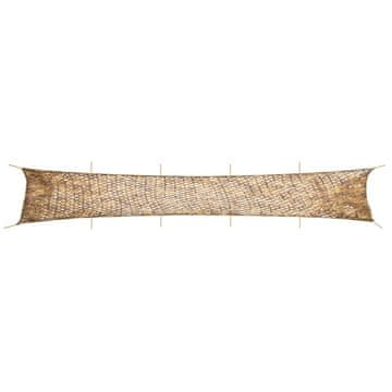 Vidaxl vidaXL Kamuflažna mreža z torbo za shranjevanje 1038 x 137 cm peščeno rjava