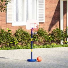Vidaxl Košarkarsko stojalo z žogo/črpalko nastavljiva višina 90/121 cm