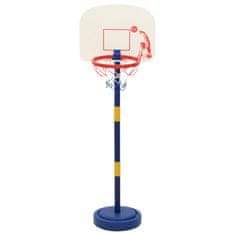 Vidaxl Košarkarsko stojalo z žogo/črpalko nastavljiva višina 90/121 cm