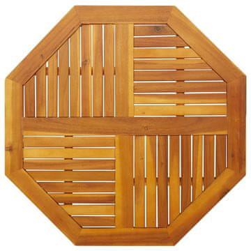 shumee vidaXL Mizna plošča 90x90x2,2 cm osmerokotna trdna tikovina