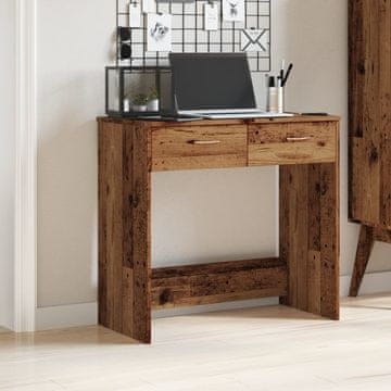 Vidaxl vidaXL Pisalna miza, star les, 80x40x75 cm, material na osnovi lesa