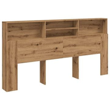 Vidaxl Stenska omarica artisian hrast 200x19x103,5 cm inženirski les