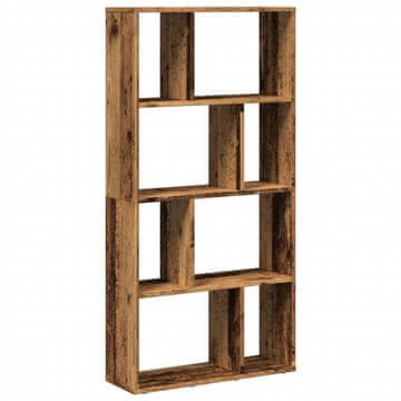 Vidaxl Knjižna omara starinski les 60x20x120,5 cm inženirski les