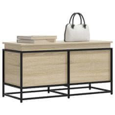 shumee vidaXL Škatla s pokrovom sonoma hrast 100x40x51,5 cm inženirski les