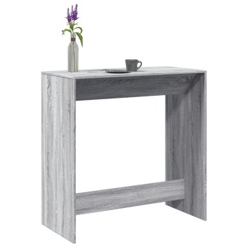 shumee vidaXL Barska miza siva sonoma 102x50x103,5 cm inženirski les