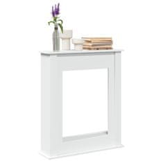 shumee vidaXL Okvir za kamin bel 75x20x87,5 cm inženirski les