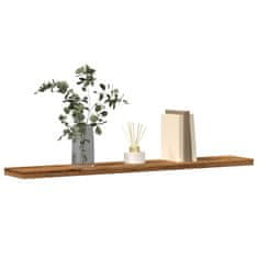 Vidaxl Stenska polica 4 kosi starinski les 60x20x1,5 cm inženirski les
