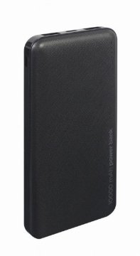 Gembird PB10-02 10.000mAh 2 x USB A + USB C, 2.4A, 12W Powerbank črn