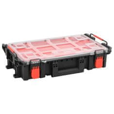 shumee vidaXL Prenosni letalski kovček črn 55,5x34,5x13,5 cm PP