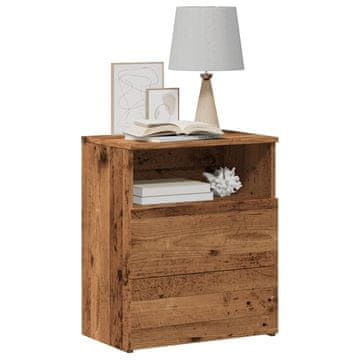 Vidaxl vidaXL Nočna omarica, starinski les 50x32x60 cm, material na osnovi lesa