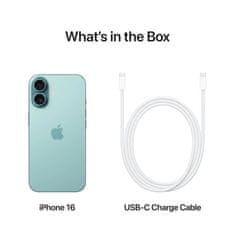 Apple iPhone 16 mobilni telefon, 128GB, zelen (myed3sx/a)