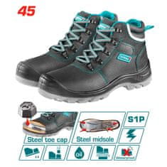 Total One-Stop Tools Zaščitni škornji 202 jeklena kapica 45 (TSP202S1P.45)