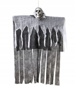 Korbi Veliki Črni Viseči Duh Dekoracija 85cm Halloween