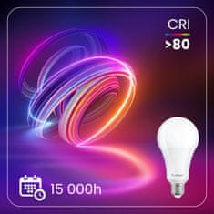 LUMILED 6x LED žarnica E27 A70 18W = 150W 2421lm 6500K Hladno bela 260°