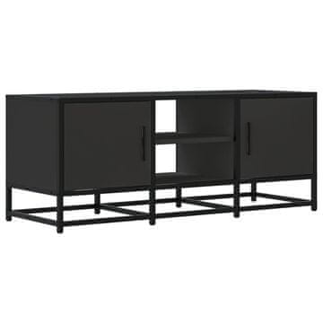 Vidaxl TV omarica črna 100x35x41 cm inženirski les in kovina