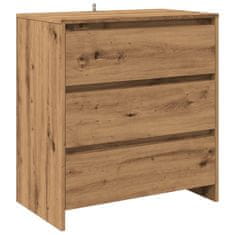 Vidaxl Komoda artisan hrast 70x41x75 cm inženirski les