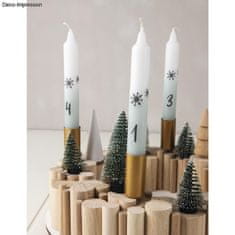 Rayher.	 Svečnik za visoke sveče 2,3cm, višina 5 cm, zlat, set 2