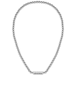 Hugo Boss Jeklena ogrlica s kroglicami 1580656