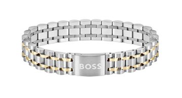 Hugo Boss Elegantna jeklena dvobarvna zapestnica za moške 1580647
