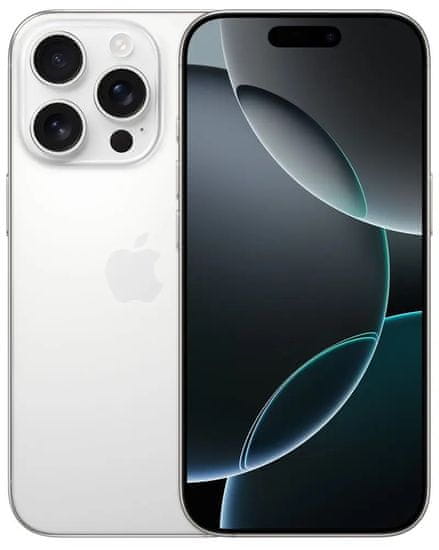 Apple iPhone 16 Pro pametni telefon, 1 TB, White Titanium (mynt3sx/a)
