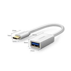 Ugreen US154 OTG adapter USB 3.0 / USB-C F/M, belo