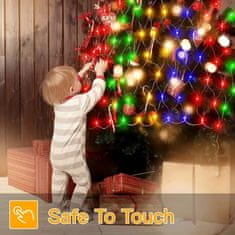 HOME & MARKER® LED zavesa, LED lučke, Notranje lučke, Zunanje lučke, Dekoracija za dom, Vodoodporne (Večbarvne, 2 x 3m) | LUMONET