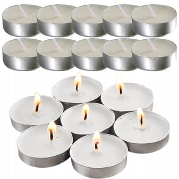 Korbi 10x Nevonljive čajne svečke – tealight za svetilke in dekoracijo