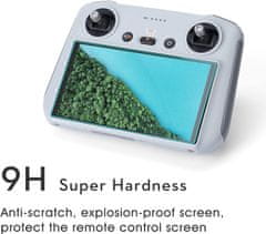 YUNIQUE GREEN-CLEAN Steklena folija za DJI Mini 3 Pro / DJI Mini 4 Pro - DJI RC2 RC 2 / DJI RC daljinski upravljalnik s kaljenim steklom zaščita zaslona trdota 9H (3 kosi)