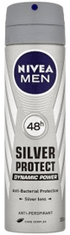 Nivea Antiperspirant v spreju za moške Silver Protect Dynamic Power 150 ml