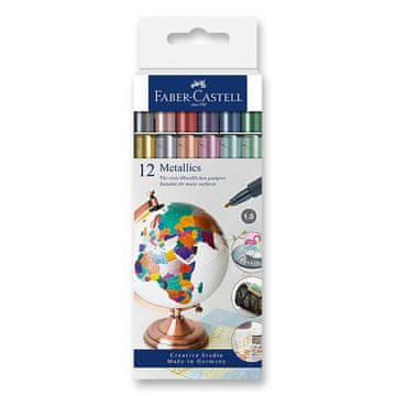 Faber-Castell Marker Metallics - 12 barv