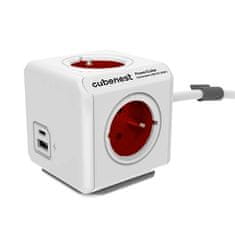 PowerCube CUBENEST Extended USB Black 1,5 m