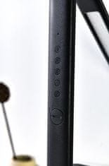 Immax Namizna svetilka LED Kingfisher/ 9W/ 450lm/ 12V/1A/ 3 različne barve svetlobe/ zložljiva roka/ USB/ črna
