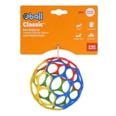 OBALL Igrača Oball RATTLE 10 cm modra 0m+AQUAINT 100 % organska voda za čiščenje 50 ml
