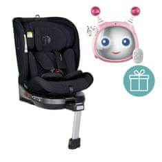 PETITE&amp;MARS Avtosedež Twistguard Pro i-Size Absolute Black 40-150 cm + Mirror Oly Pink 0m+